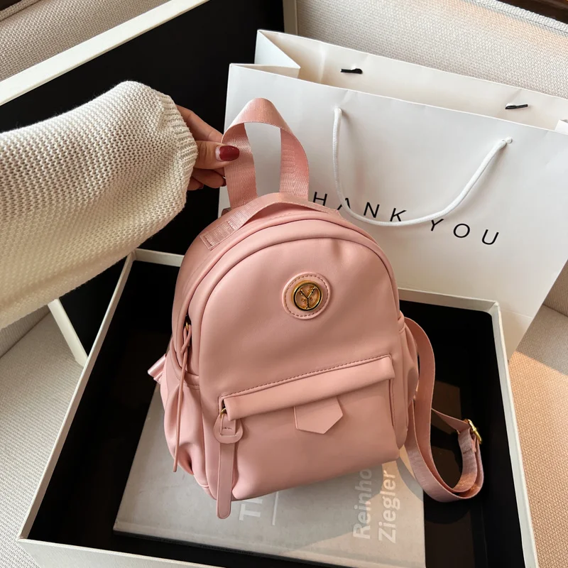 

Fashion Women Soft Leather Backpack Small PU School Bag for Teenager Girls Rucksack MIni Shoulder Bags Mochila Feminina