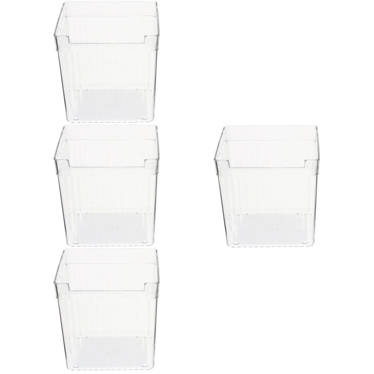 

4pcs Freezer Storage Box Classification Container Refrigerated Fruit Holder