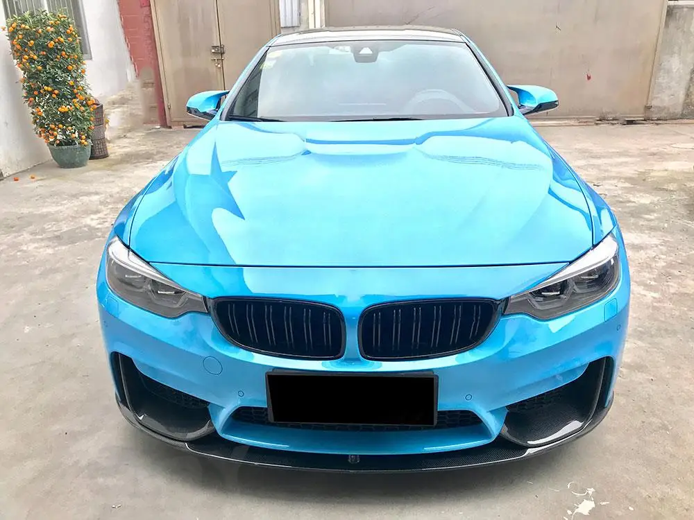 Накладка-сплиттер на передний бампер (губа-спойлер) для BMW 3 и 4 серий F80 M3 F82 F83 M4 2014-2018, стайлинг автомобиля (art.: 3920d82bcbf4d) - 3920d82bcbf4d