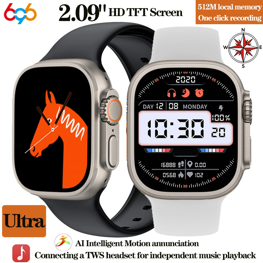 

Смарт-часы с компасом, 49 мм, для мужчин и женщин