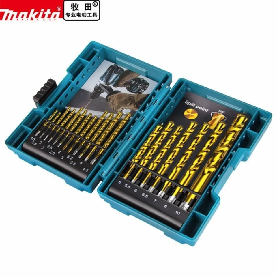 

Набор сверл для спирального электродрели, 19 шт, с титаново-нитридным покрытием