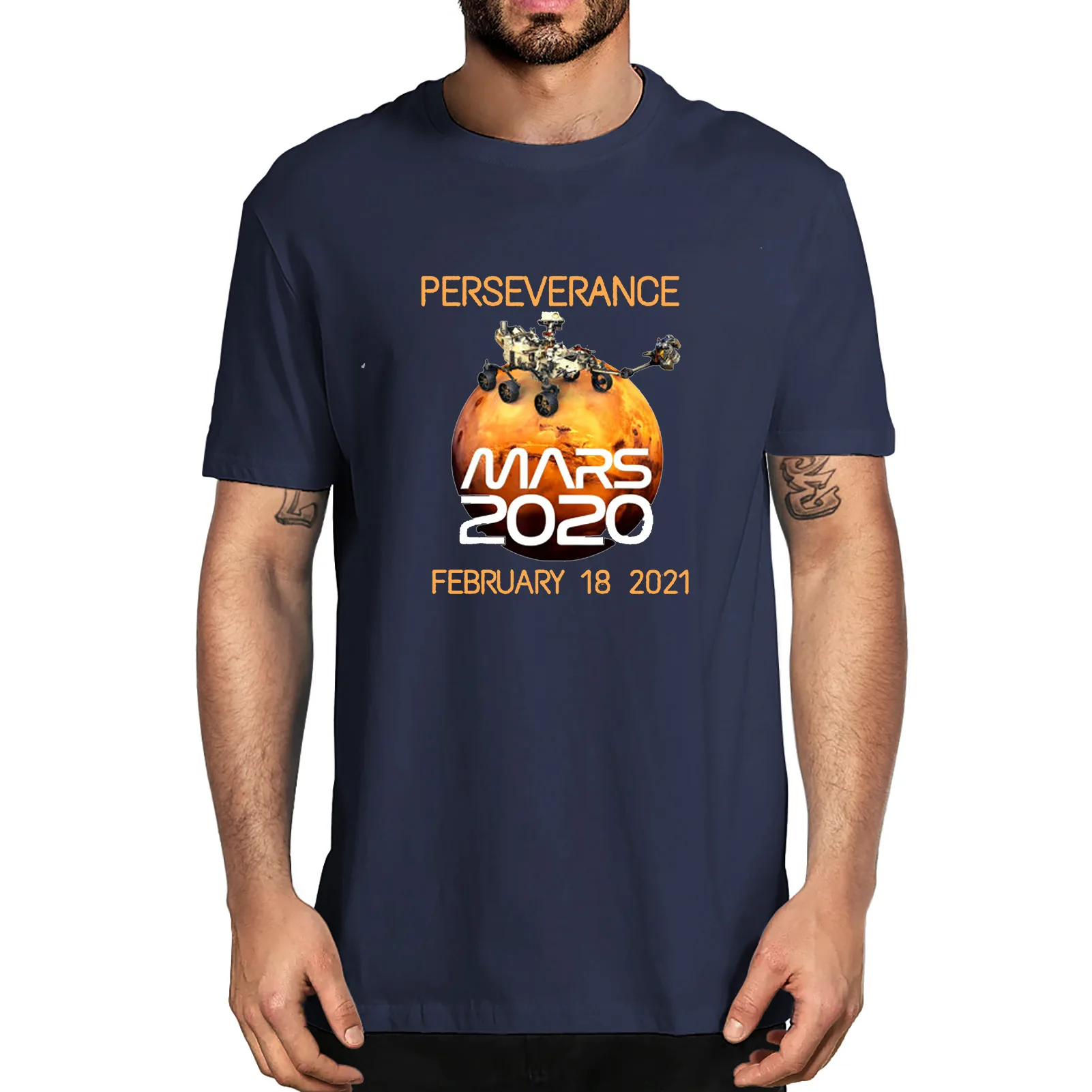 

Unisex New Fashion Space Mars Rover 2020 Perseverance July 30 Funny Gift Space Lover Men's 100% Cotton T-Shirt Women Soft Tee