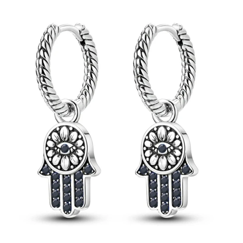 Черные круглые модные серьги-кольца Awn из шпинели для женщин ювелирные изделия