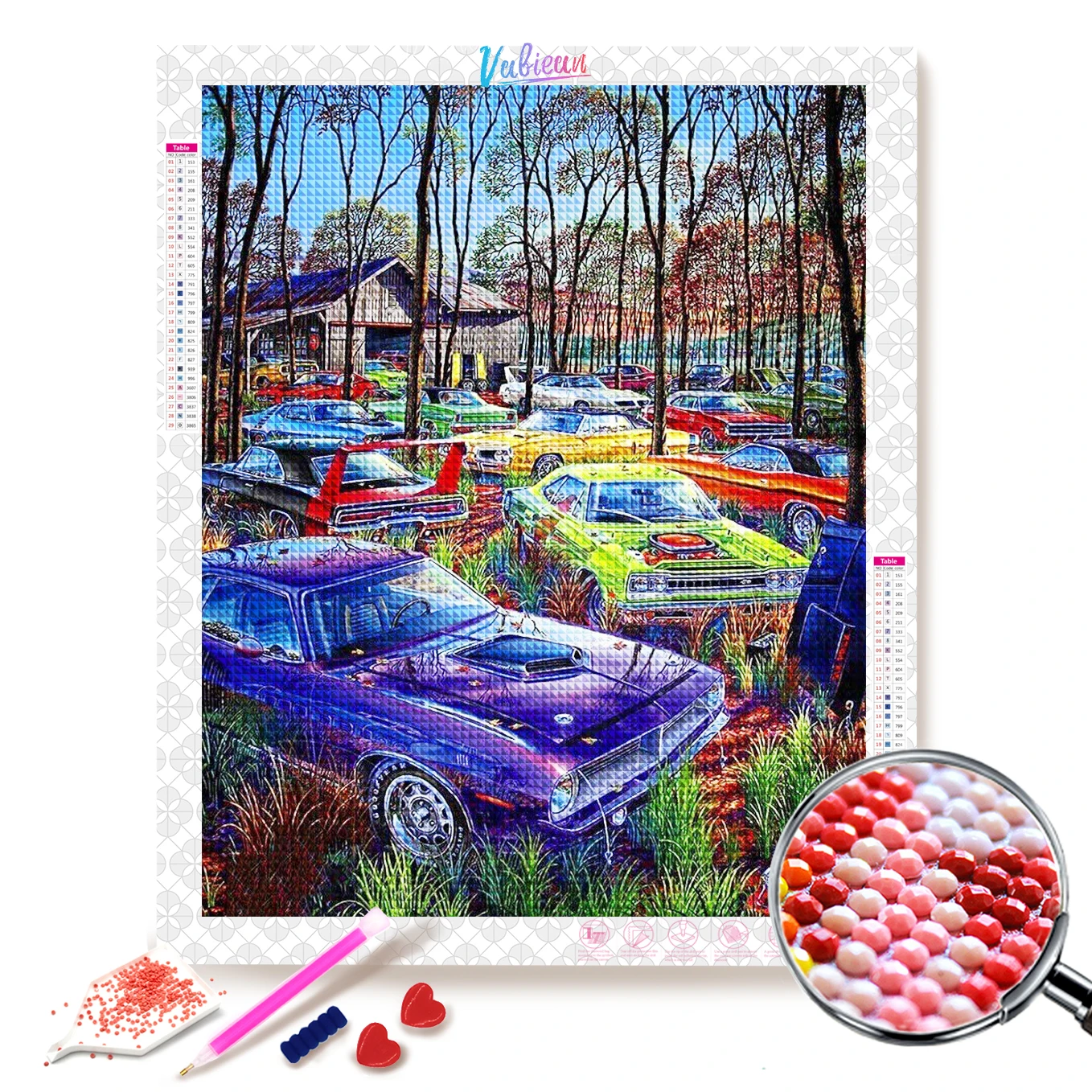 

5D DIY Car Diamond Painting Cross Stitch Diamond Embroidery Picture of Rhinestones Home Decor