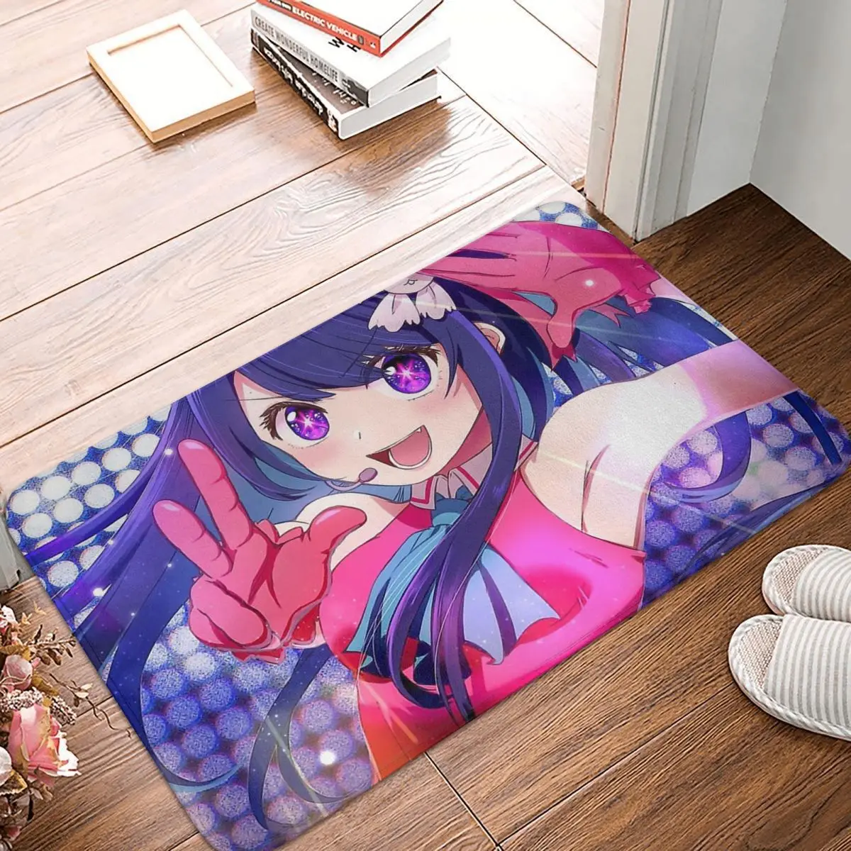 

Hoshino Ai коврик для ванной аниме Oshi no Ko, Придверный коврик, кухонный ковер, коврик для балкона, домашний декор