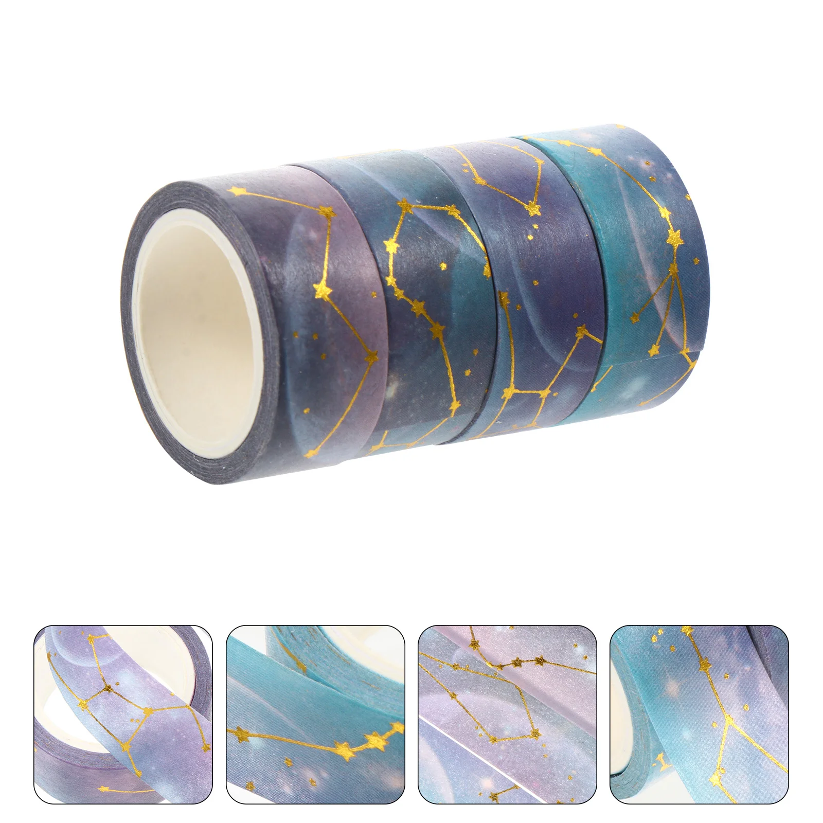

10 Rolls Decorative Washi Art Cartoon Paper Set Colorful Adhesive Tape Set