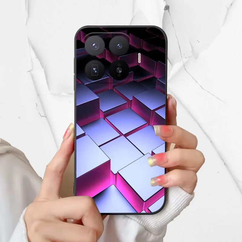 Фото Чехол для телефона с крутыми узорами для Xiaomi 17T/17T Pro, силиконовый, противоударный, с эффектом кожи, для Xiaomi 17T, новинка 2026 года, бампер №3