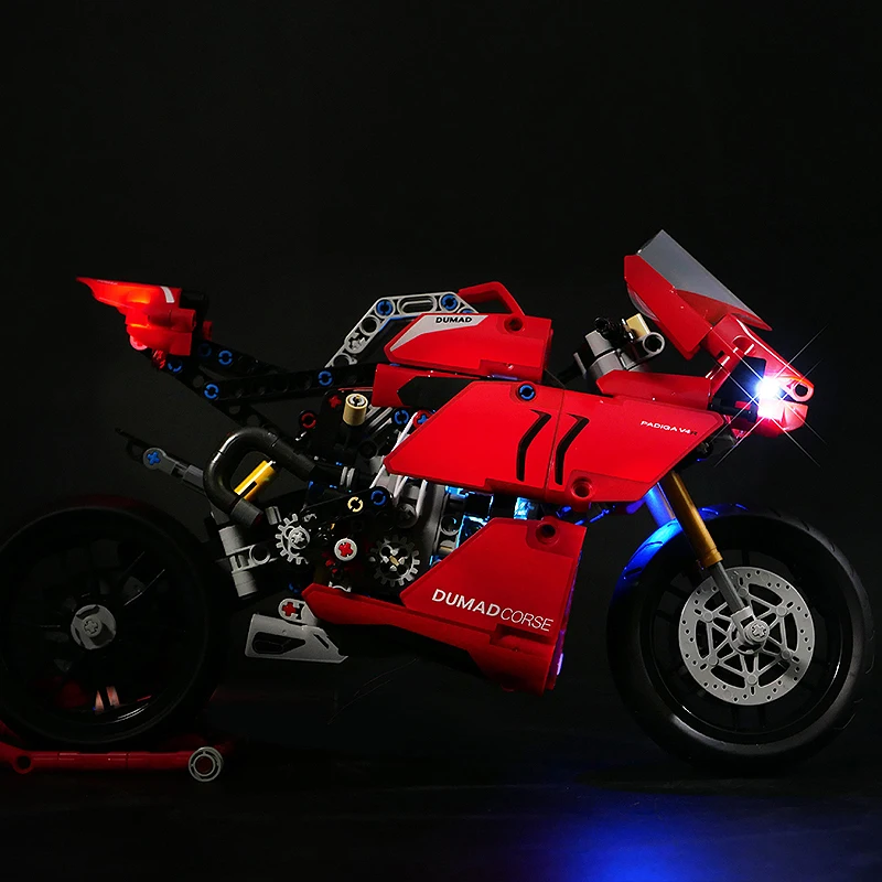 Комплект светодиодных фонарей сделай сам для LEGO 42107 Panigale V4 R (только светодиодный