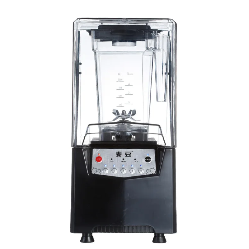 Высокомощный молочный чай с капюшоном машинка для смузи коммерческая Бесшумная