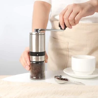 coffee grinder manual stainless steel portable hand coffee mill with ceramic burrs hand ground coffee beans accessories