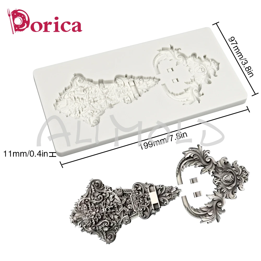 Силиконовые рельефные формы Dorica для торта