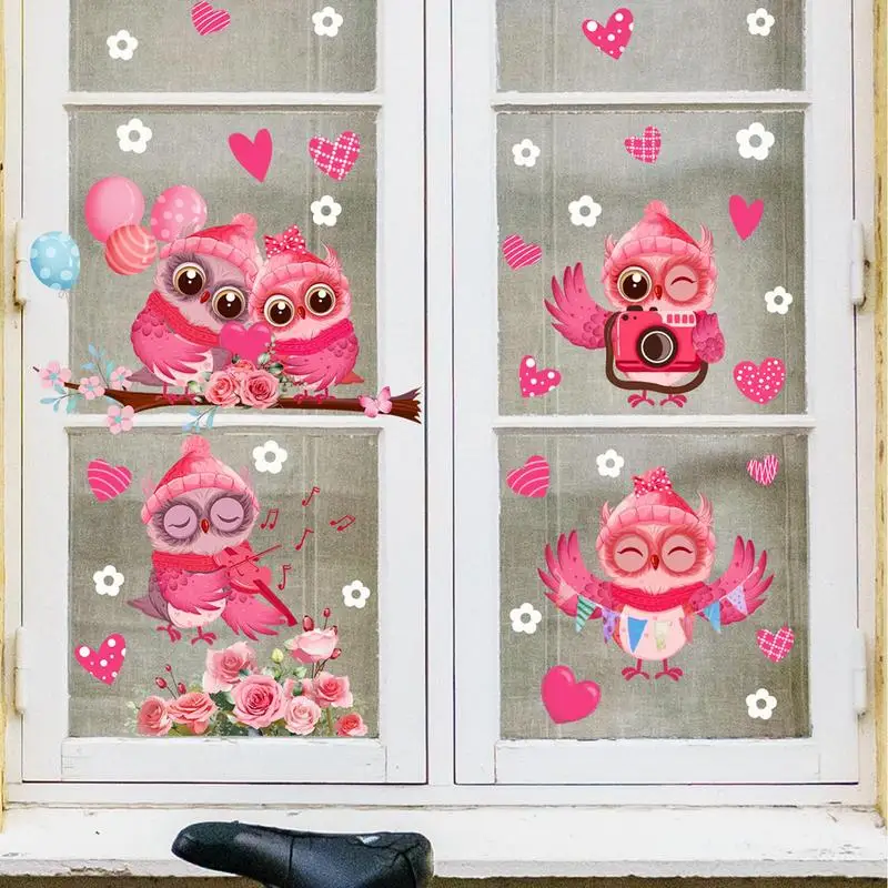 Наклейки в форме сердца на день Святого Валентина водонепроницаемые