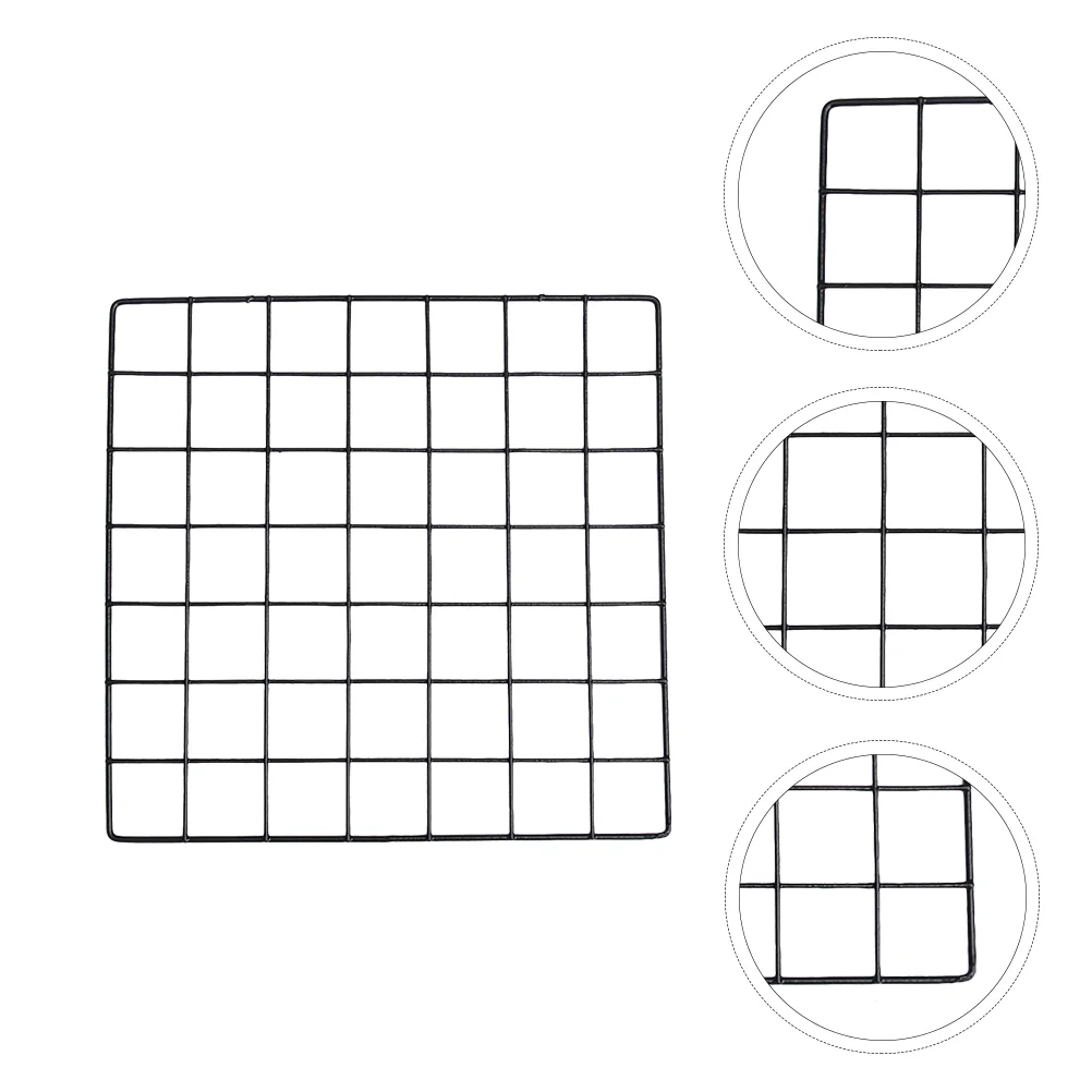

Photo Wall Wire Picture Rack Storage Panel Grid Display Iron Stand Frame Basket Paintingmount Organizer Decoration Metal Hanging