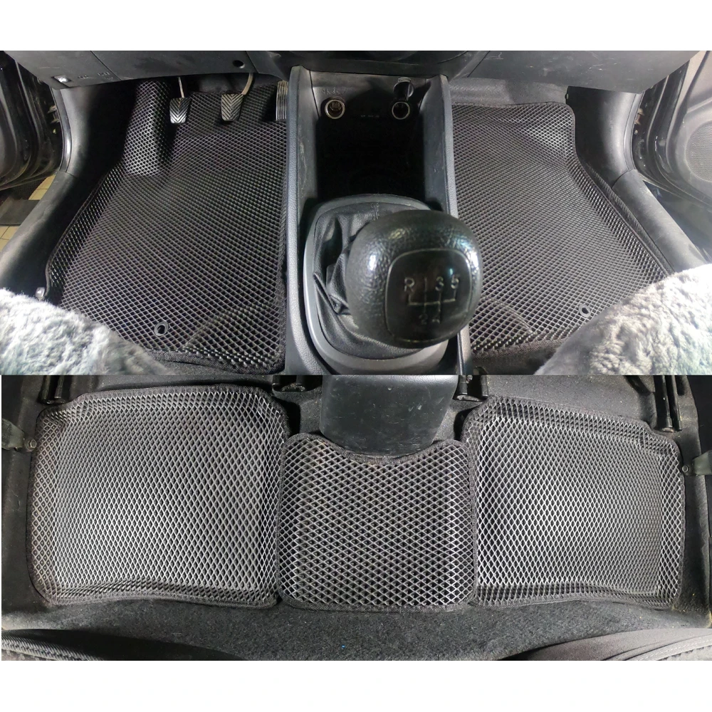 Новинка! Коврики Ева с Пресс Бортами на Kia Rio III CITY черный |