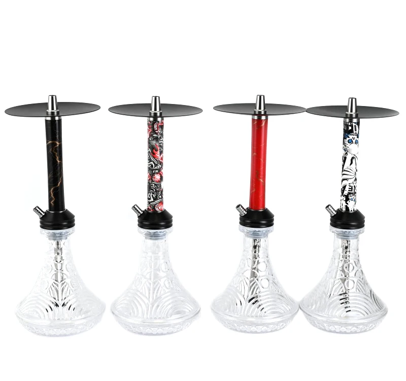 New design multicolor german hookah high quality acrylic shisha hookah set