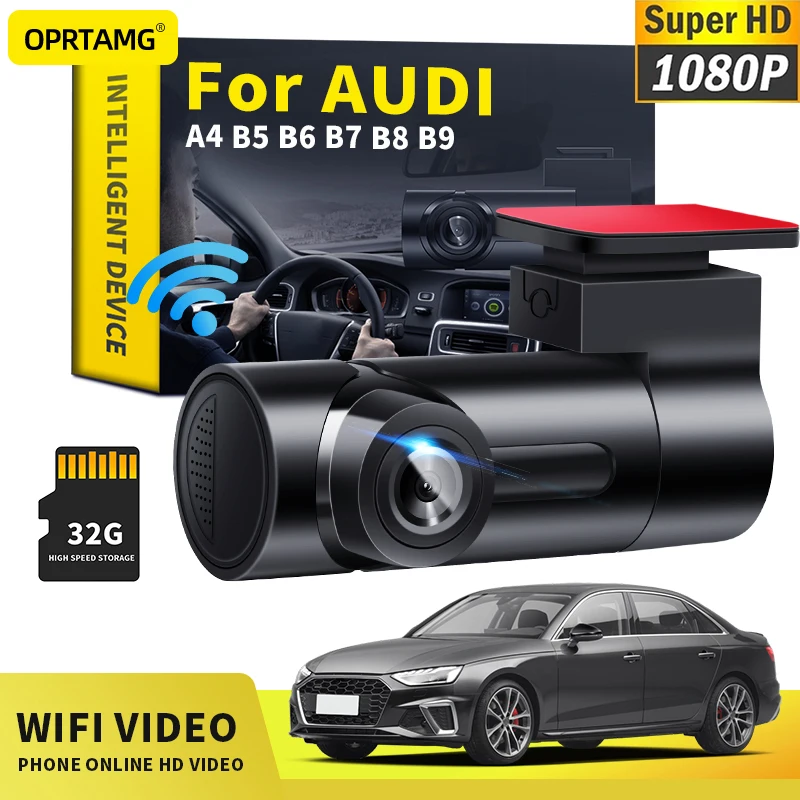 

Автомобильный видеорегистратор OPRTAMG MSC 1080P HD камера WiFi видеорегистратор для Audi A4 B5 B6 B7 B8 B9 1994 1996 1998-2015 2016 2017-2021 2022 Автомобильный видеорегистрат...