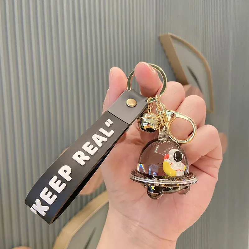 

Floating Spaceman Drift Bottle Keychains for Child Cute Cartoon Astronaut Keychain for Car Key Backpack Key Chains Gift Kids