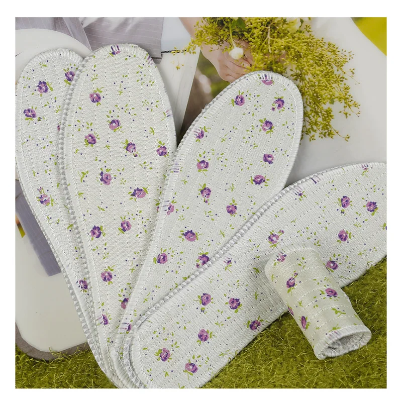 

10 Pairs Insoles Nature Wood Pulp Insoles Comfortable Shoe Pad Men and Women Thin Breathable Sweat Soft