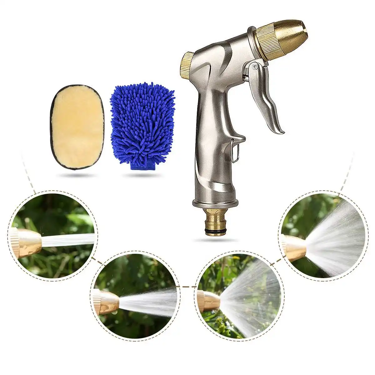 

3Pcs High Pressure Power Water Spray Car Washer Jet Garden Washer Hose Nozzle Washing Sprayer Watering Spray Sprinkler Cleaning