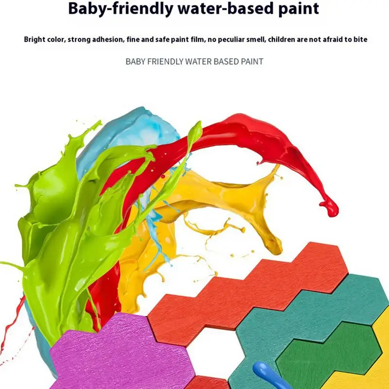 Деревянный шестиугольный пазл с Сотами головоломки для развития логики