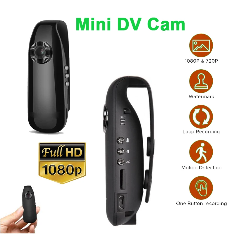 

Мини-видеорегистратор для вождения 1080P HD полицейская камера для тела мотоцикла Спортивная камера для мотоцикла видеорегистратор с датчико...