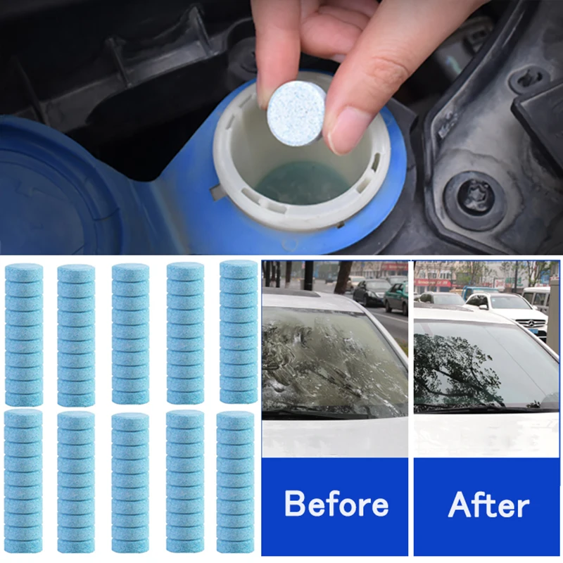 

Car Wiper Glass Cleaner Concentrated Tablets, Car Windshield Cleaning Effervescent Tablets, Household Toilet Ultra-clean Tablets