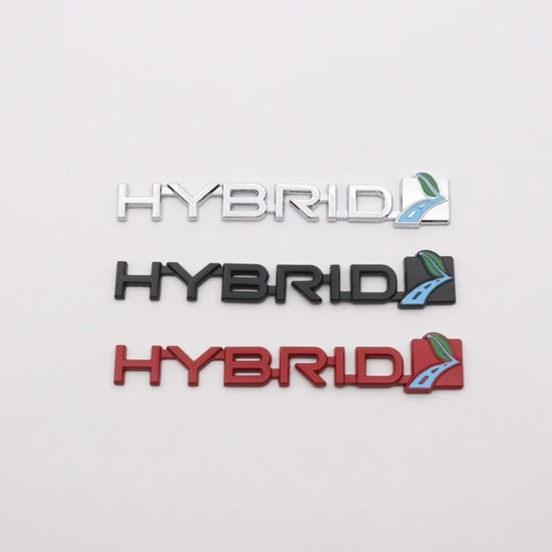 Металлическая наклейка на задний багажник автомобиля для Toyota HYBRID Logo RAV4 Reiz Aygo CHR