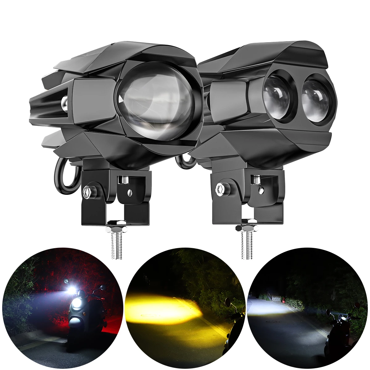3-дюймовый мотоциклетный противотуманный фонарь яркая лампа для бездорожья