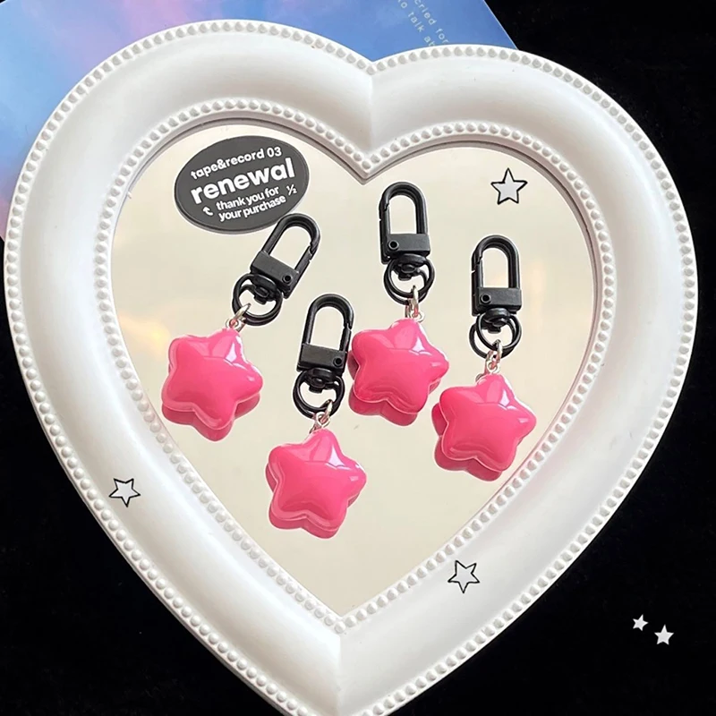 Подвеска в виде звезды ремешок с розой и красной железной пентаграммой подвеска