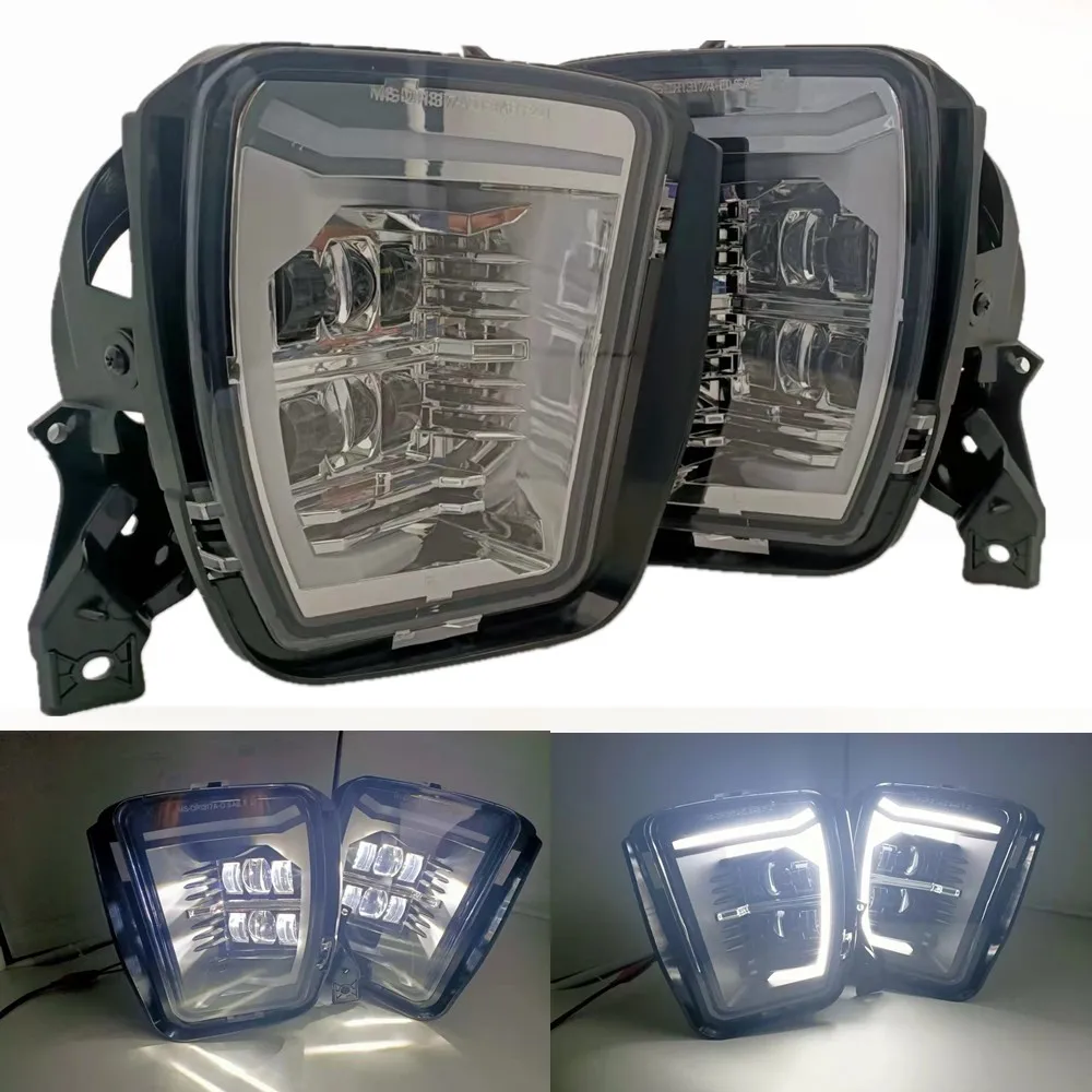 

2 шт. светодиодные противотуманные фары DRL для Dodge Ram 1500, аксессуары 2013 2014 2015 2016 2017, противотуманные фары переднего бампера автомобиля