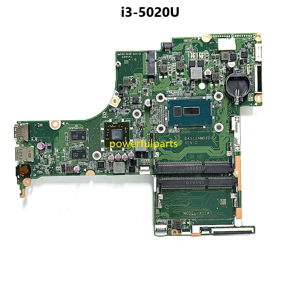 Материнская плата для Hp 17 дюймов Pavilion 17-G i3-5020u + графика AMD Встроенная DAX11AMB6D0 работает хорошо