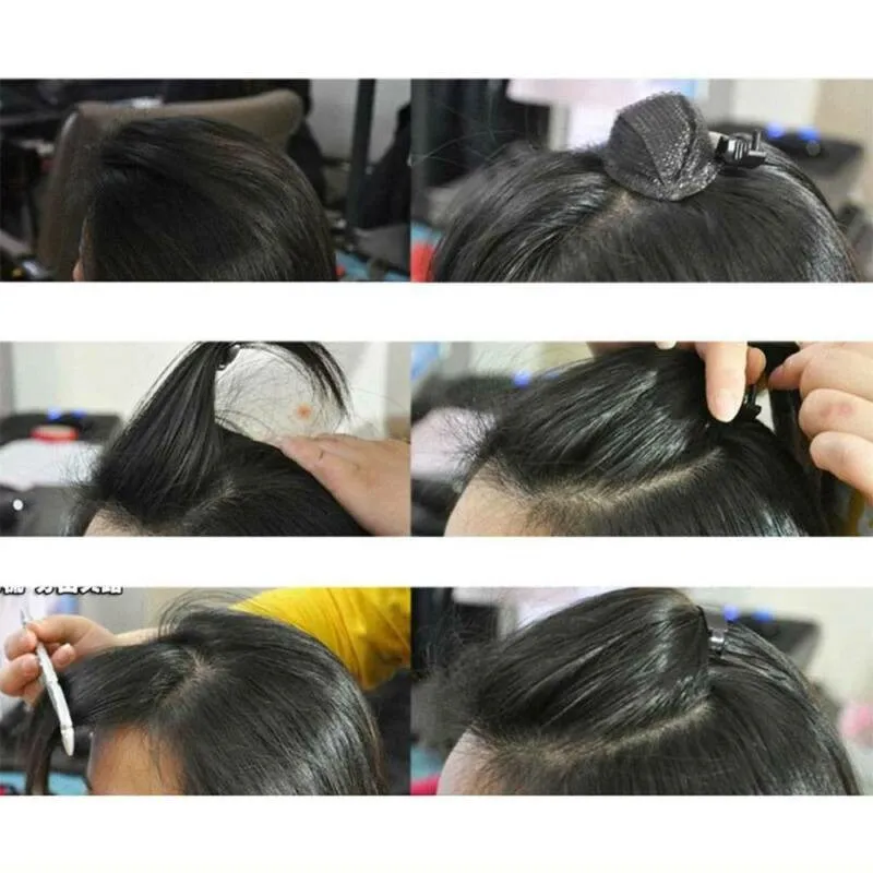 

Volume Fluffy Puff Sponge Forehead Hair Insert Base DIY Styling Pad Clip Comb