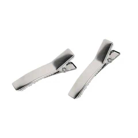 50 шт., маленькие серебряные зажимы для волос, 35 мм