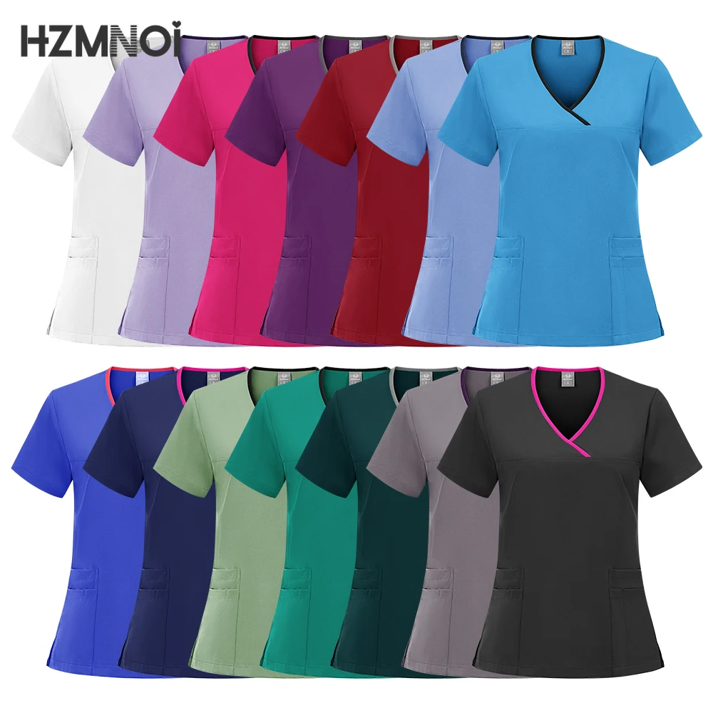 Новая медицинская хирургическая униформа женский набор скрабов спецодежда для