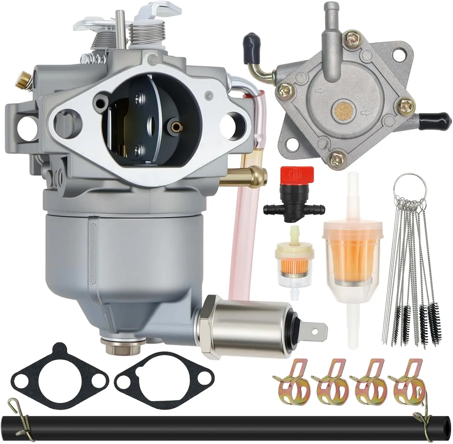 Фото Новый карбюратор AM109205 с топливным насосом AM109212 для John Deere GT242, GT262, GT275, Kawasaki LX175, LX176, LX240, F510, 32124, GX70, GX75 №1