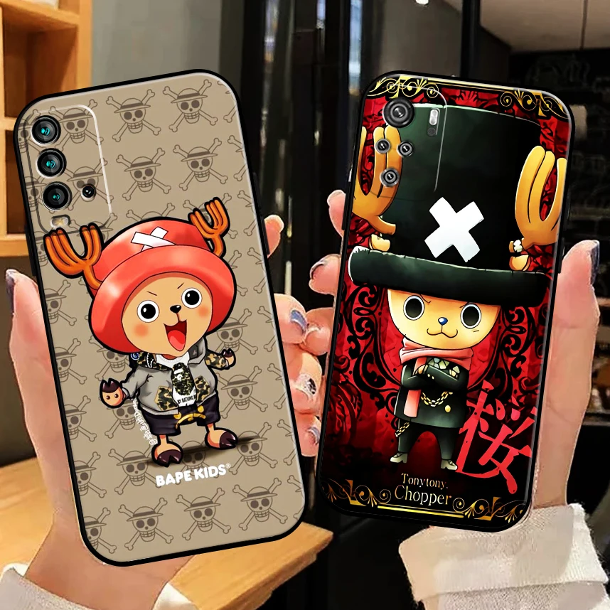 

Anime One Piece Tony Tony Chopper TPU Back Liquid Silicon Coque Funda