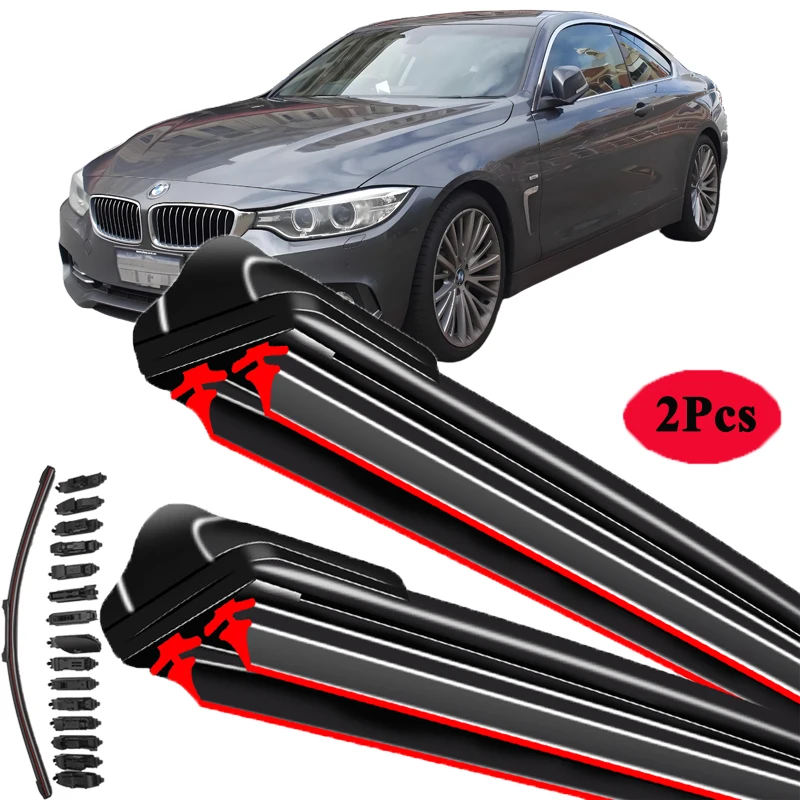 

Для BMW 4 серии F32 F33 F36 2014 ~ 2022 автомобильные аксессуары безрамные резиновые щетки дворников для очистки переднего лобового стекла 24 18