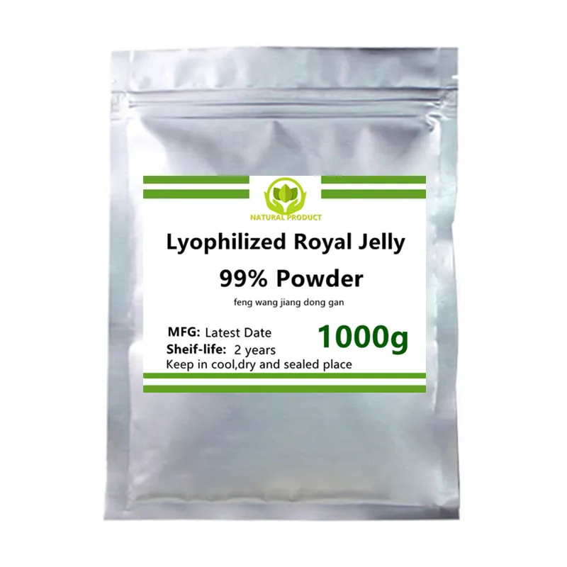 

50-1000g High Quality 99% Lyophilized Royal Jelly,Free Shipping