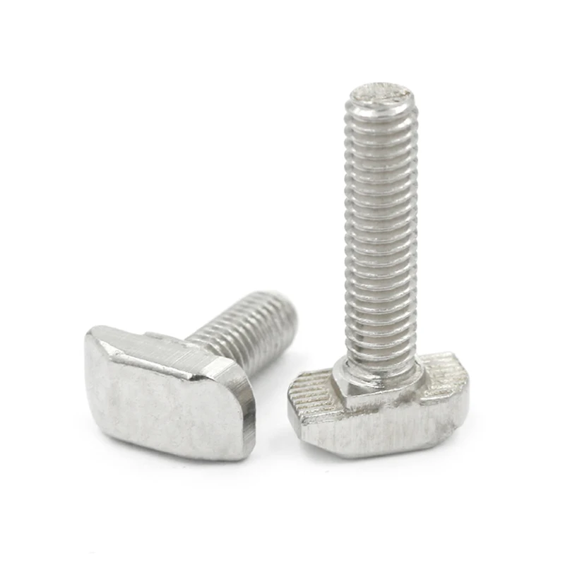 

20pcs 3030 Series M6 Hammer Head T Bolt Screw Nickel Plated For 3030 Aluminum Profile T-slot M6*12/16/20/25/30mm