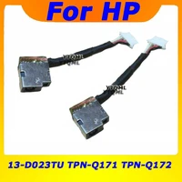 20 100pcs new laptop dc power jack cable for hp 13 d023tu tpn q171 tpn q172 hstnn q95c charging port connector