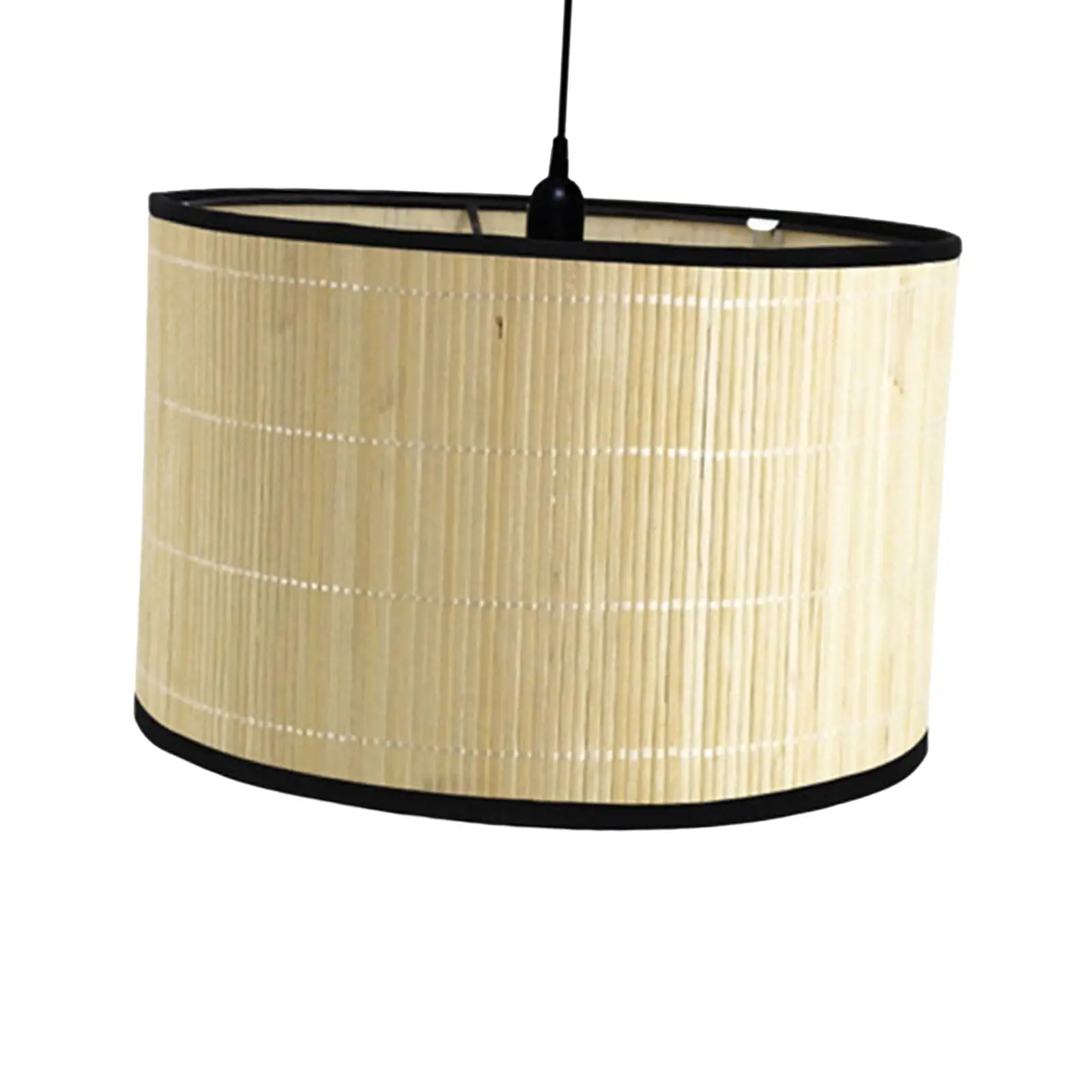 

Rustic Handwoven Bamboo Lamp Shade Ceiling Light Fixture Droplight Lanterns