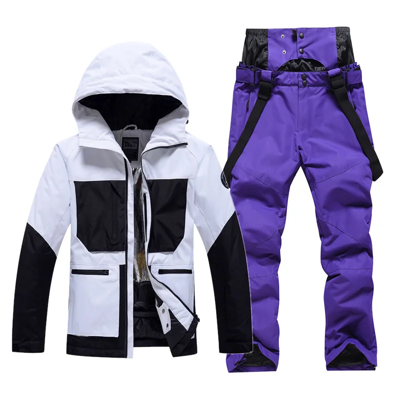 Лыжный костюм для взрослых с защитой от снега и ветра 30 ℃