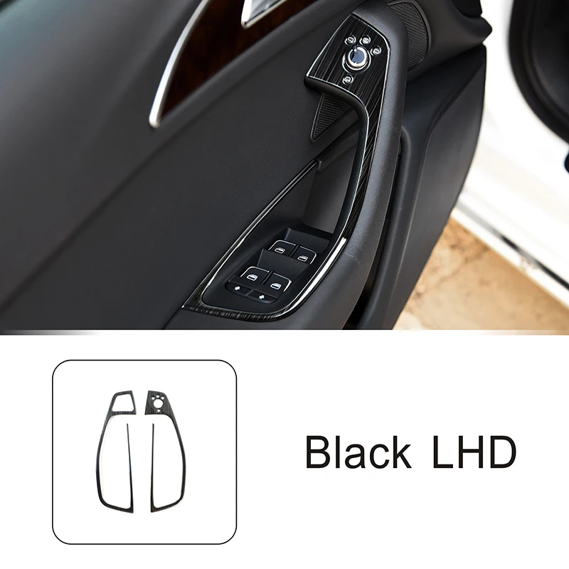 Кнопки из нержавеющей стали для подъема окон и стекла, декоративная рамка, отделка для Audi A6 C7 2012-2018 LHD, Стайлинг автомобиля, интерьер