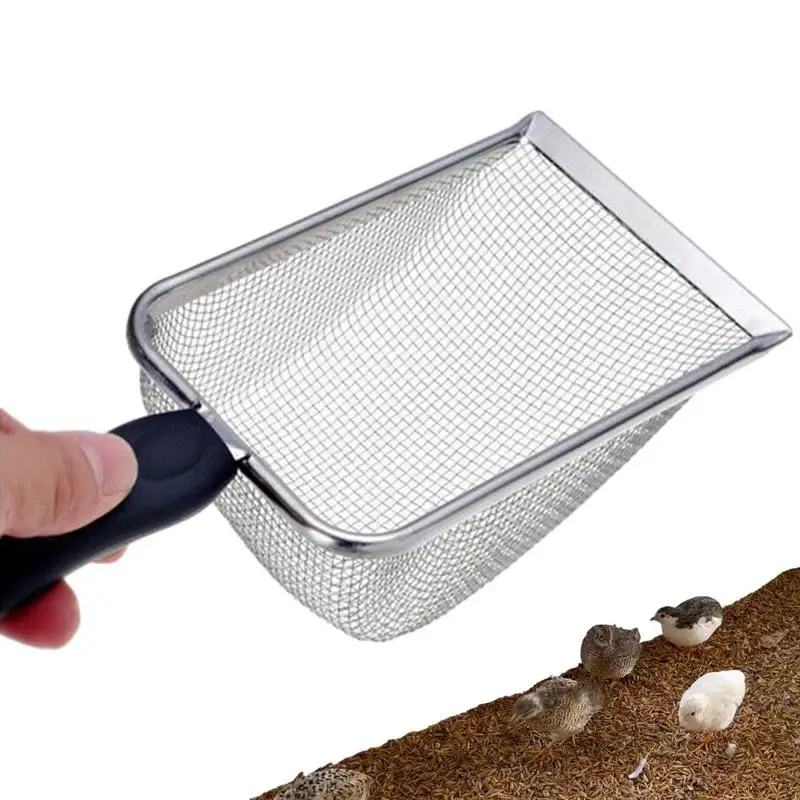 Non-Stick Coated Cat Litter Scoop Metal Litter Scoop For Sifter With Handle Litter Scoop Cat Scooper For Litter Box