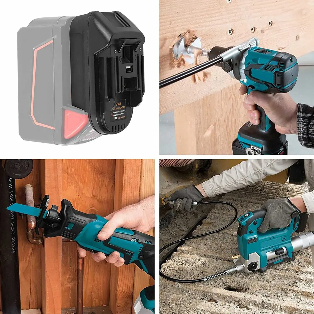Адаптер для батареи Milwauke M18 DEWA 20V адаптер Makita 18V BL1830 BL1850