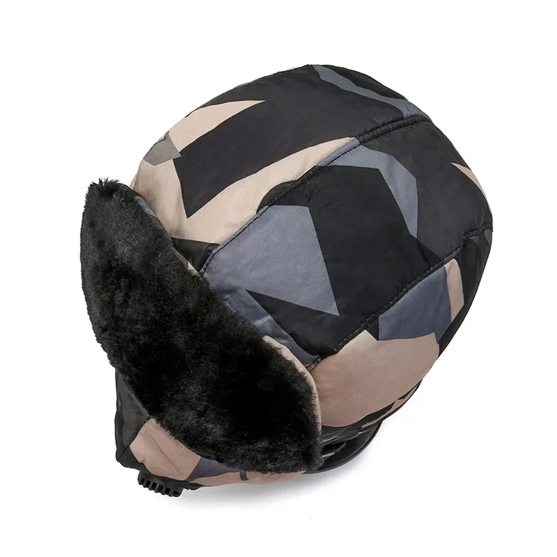 Ушанка шапки-бомберы пилотная траппер шапка-авиатор зимняя шапка-ушанка из