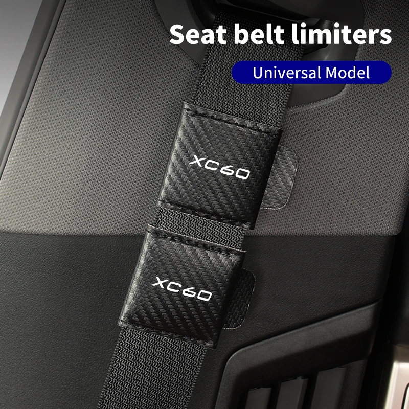Автомобильный кожаный зажим для ремня безопасности Volvo S60 XC90 XC60 C30 C70 XC40 V40 XC70 V70 V60 V50