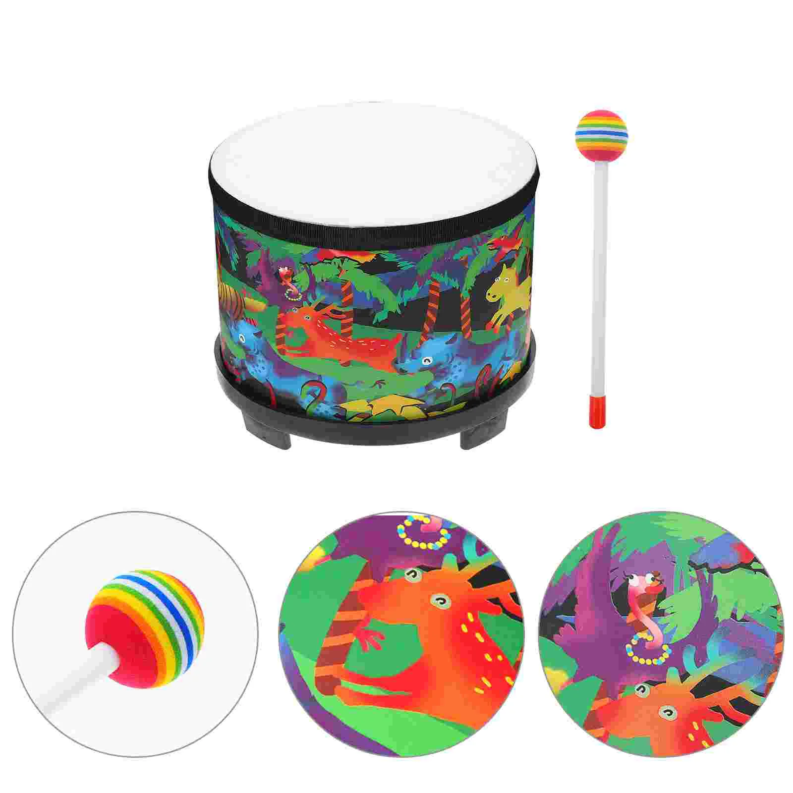 

Drum Kids Floor Tom Set Percussion Handmallets Toys Snare Inch 8Children Shakersmaracas Musical Egg Small Instrument 5A 7A