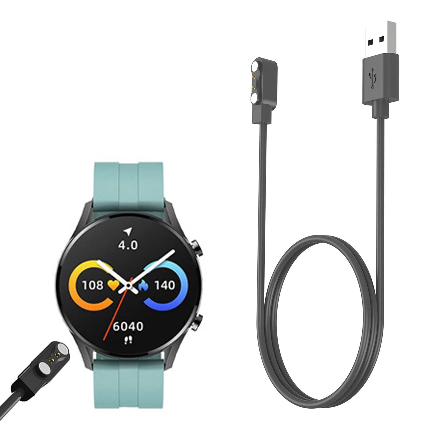 

USB-кабель для зарядки XiaomiMi IMILAB W12, зарядное устройство, Магнитный зарядный адаптер, провод, шнур, зарядное устройство для смарт-часов, браслета