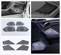 for audi a3 8y sedan sportback 2021 2022 stainless steel car door panel loudspeaker pad speaker frame cover trim accessories